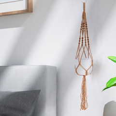 Hand-knitted hemp rope basket supply multi-choice gardening hanging basket-style pots net basket Gardening woven hanging net