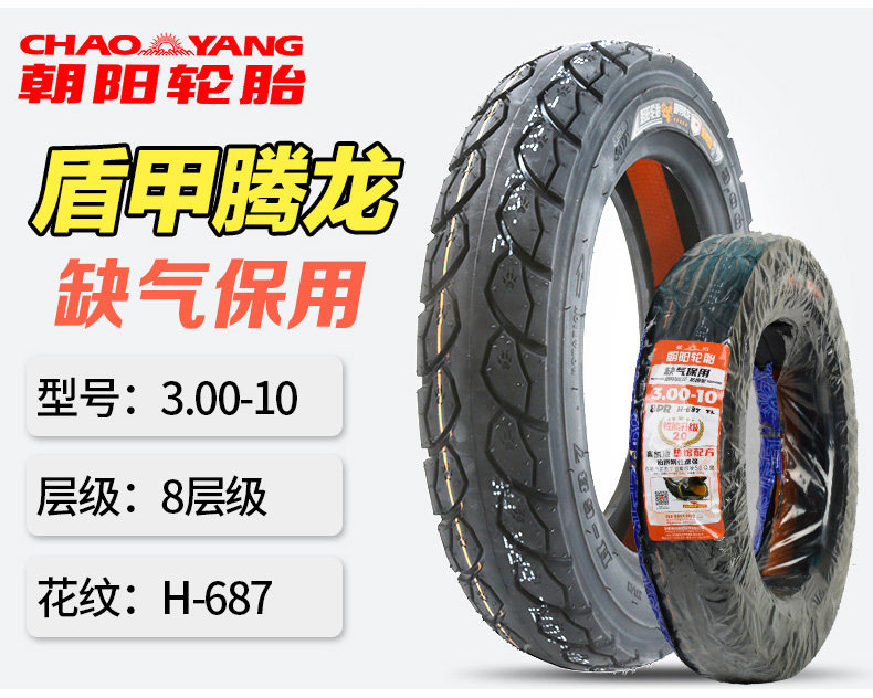 Chaoyang Tire 3.00/2.75-10/14/16X2.50/3.0 Electric Vehicle Vacuum Tire Battery Car Steel Wire Tire