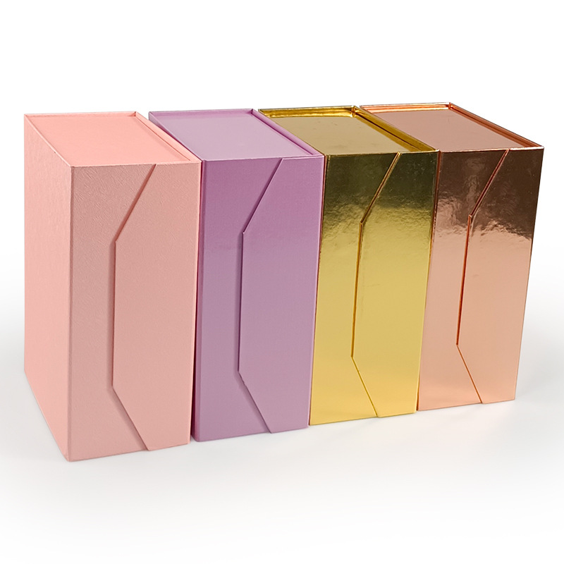 T12 customizable caja de tapa dura plegable de alta calidad hermosa caja de unión magnética para parejas