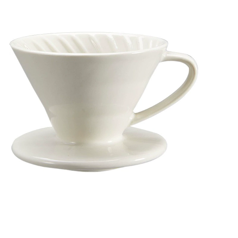 Керамический фильтр для кофе ручной работы V60, конический веерообразный фильтр для заваривания, набор для заваривания кофе в группе, экстрактор.