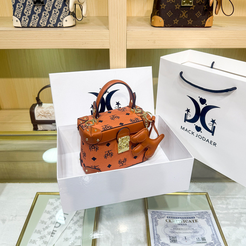 Dropshipping Luxury High-End Color-Blocking Handbag and Shoulder Bag for Women, 2026 New Printed Box Bag, Cross-Border Wholesale