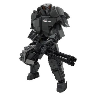 Building Blocks Moc-183481 Fully Articulated X-01 Mecha Warrior Building Blocks 511 Particles