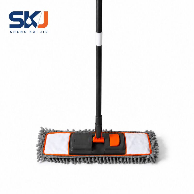 360-degree rotating flat mop, hands-free dusting mop, household lazy mop, chenille microfiber mop