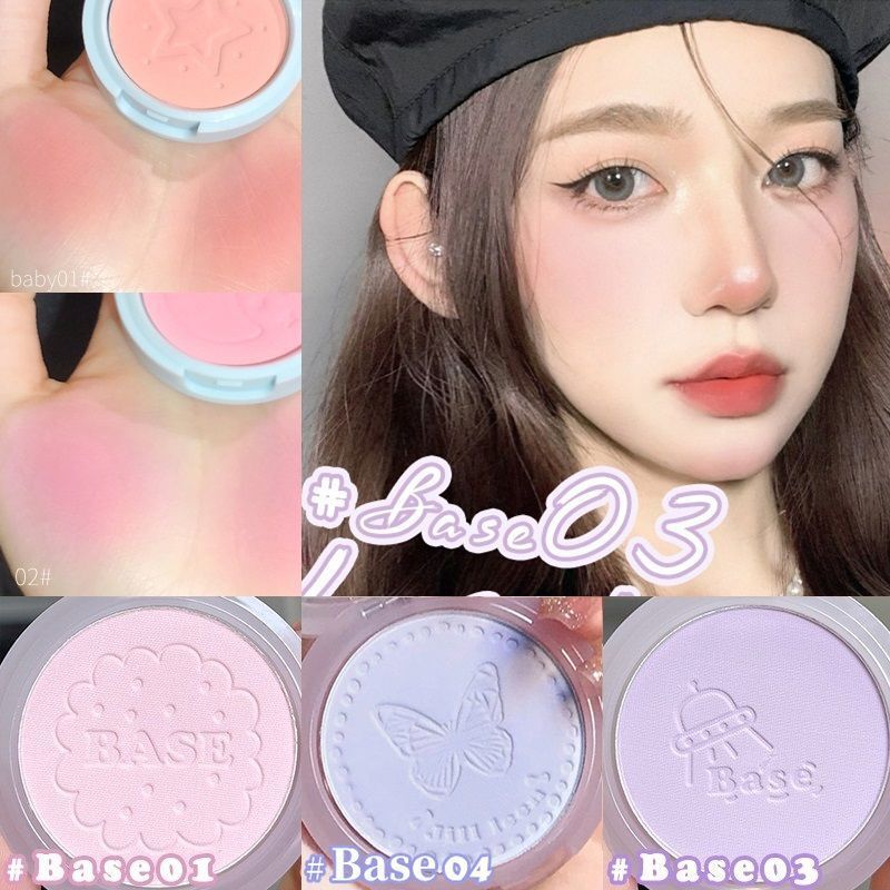 JILL LEEN Soft Mist Blush Ginky Blue Matte Meat Powder Waterproof Ginky Purple Brightening Delicate High Gloss Rouge Makeup
