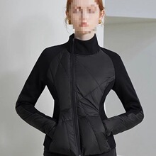 半高领轻薄鹅绒羽绒服女秋冬收腰显瘦保暖运动户外羽绒三防外套