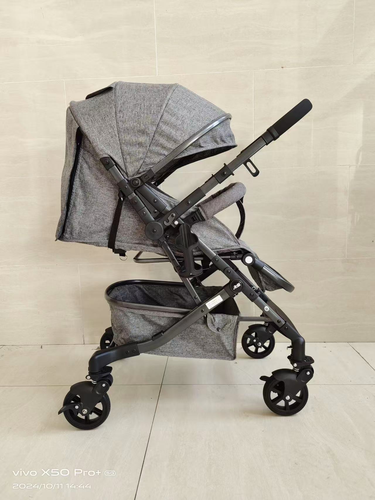 El cochecito de bebé hibaby puede sentarse y acostarse, plegable bidireccional, ligero, cochecito de paisaje alto para niños de 0 a 3 años