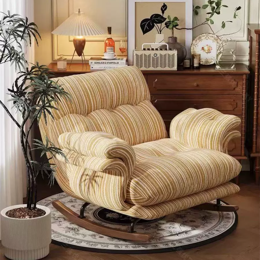 摇摇椅客厅家用懒人沙发椅成人躺椅网红休闲可躺可睡单人阳台摇椅