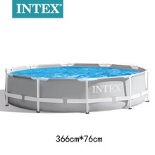INTEX26710������Ӿ��12��Բ�ιܼ�ˮ�� pvc֧��Ϸˮ�������ֻ�