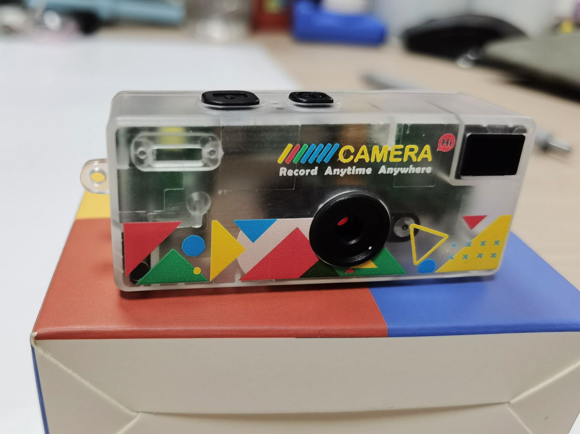 Cámara de pulgar retro fiesta estudiantil pequeña cámara portátil fotográfica de video bolsillo fotográfico moda juegos colgantes image 14