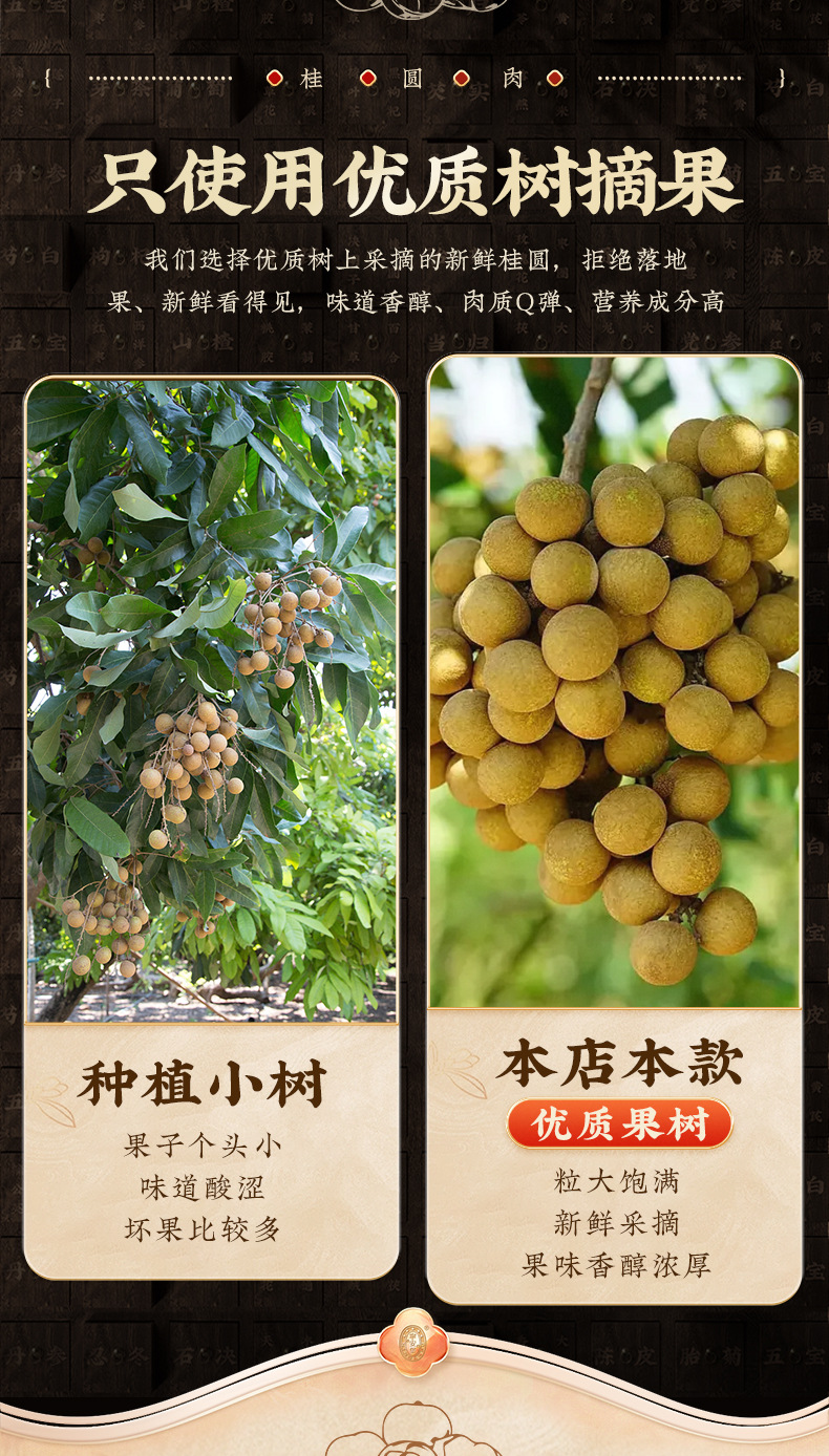 Dried Seedless Peeled Longan Flesh Gui Yuan Rou 250g Fujian Longan Dried Fruit in use