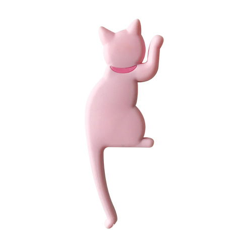 Japonés creativo de dibujos animados gato cola nevera imán gancho Gancho de imán de nevera fuerte gancho magnético