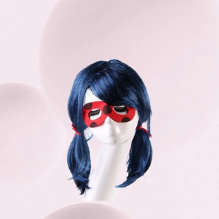 瓢虫装扮假发Ladybug动漫少女头套发饰化装舞会道具