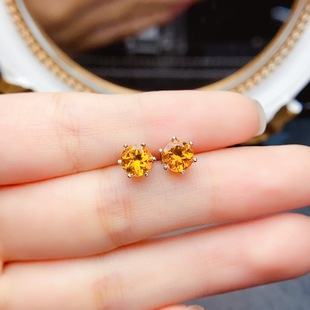 ��ȻS925�y�Sˮ�����6*6mm�p�ݸ߼����� �¿�W�t�Ʒ���l