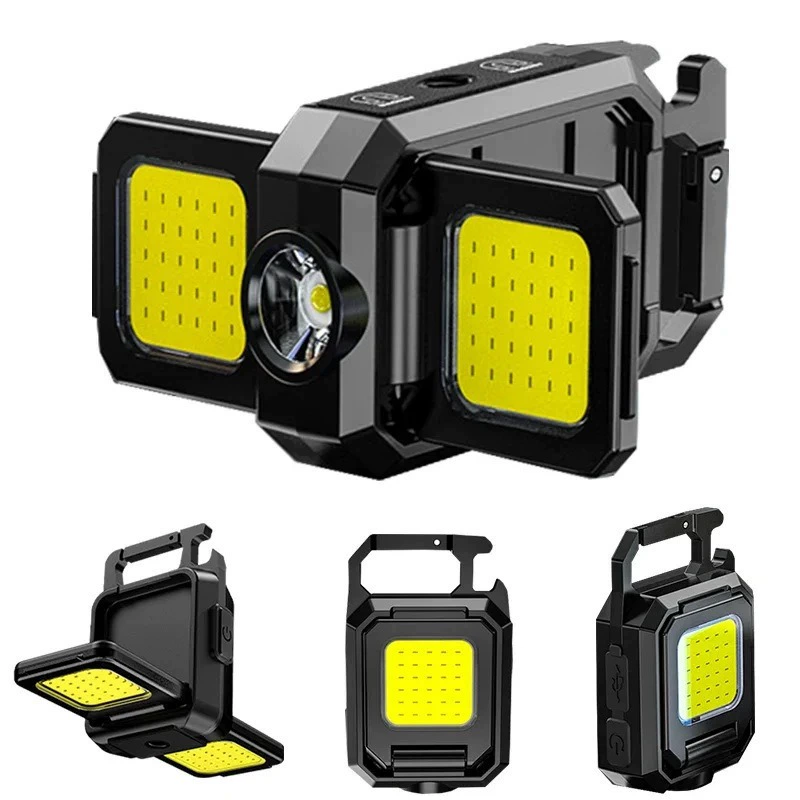 Keychain, universal handheld small flashlight, LED magnetic lights