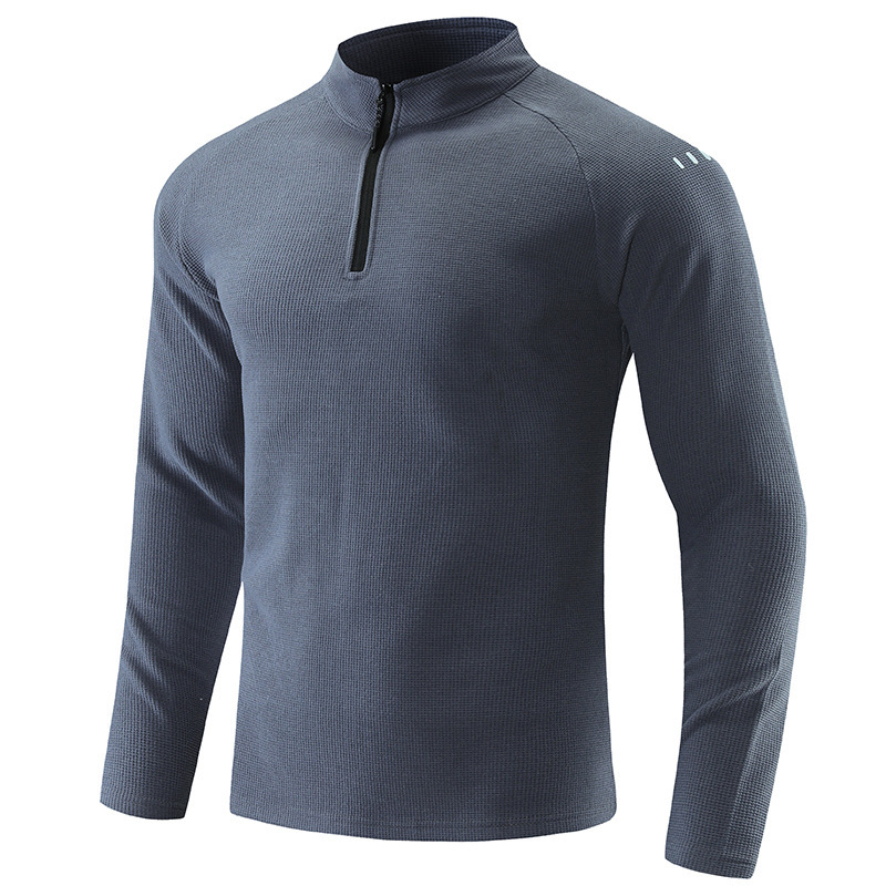 Cross-Border Spring and Autumn Half-Zip Men's Long-Sleeved Sweatshirt Men's Breathable Elastic Outdoor Sports Casual Tops Men's Wholesale Cross-Border Spring and Autumn Half-Zip Men's Long-Sleeved Sweatshirt Men's Breathable Elastic Outdoor Sports Casual Tops Men's Wholesale
