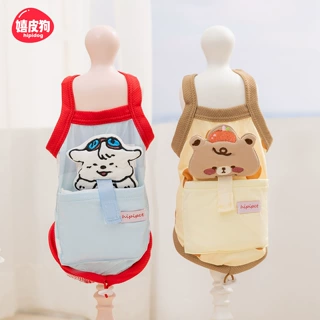 可爱猫咪衣服春夏季薄款波点小熊透气凉凉衣服成幼猫夏天宠物服饰