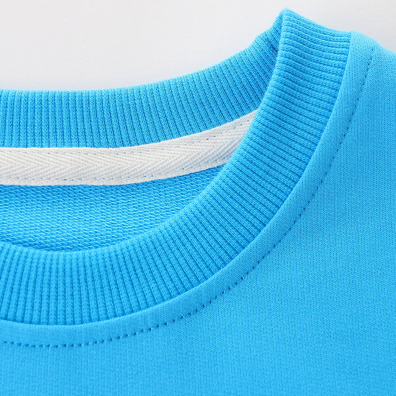 Ropa infantil de otoño, nuevas llegadas, sudadera de manga larga para niños, estilo europeo y americano, jersey de cuello redondo para niños, sudadera con estampado.