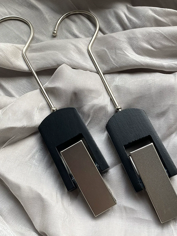 Черный держатель для журналов, держатель для плакатов, деревянный зажим для обуви, зажим для магазина одежды, зажим для шляпы, зажим для ткани, реквизит для демонстрации вуали