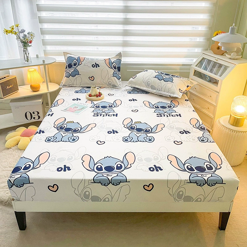 Cartoon genuine sheet, bedspread, mattress, protective case for elementary school students