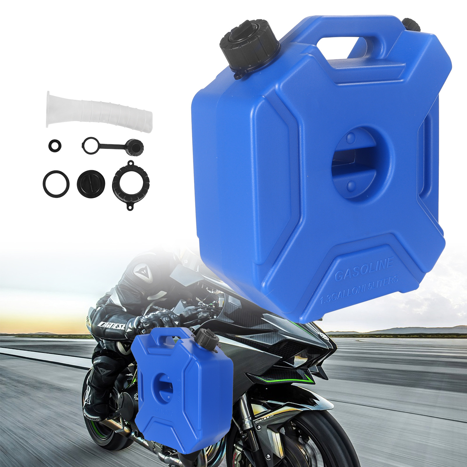 High-Quality Emergency Portable Oil Drum, Explosion-Proof and Anti-Static Gasoline Drum, Spare Fuel Tank for Cars, Motorcycles, and Outboard Motors