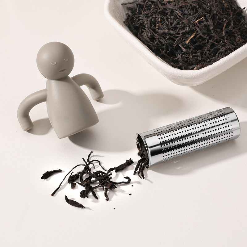 シリコーンティーメーカークリエイティブヒューマノイド茶漏れフィルター家庭用茶茶ストレーナーティーセットアクセサリー|undefined