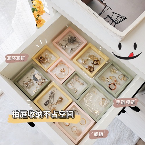 Yuanchang earrings jewelry storage box anti-oxidation PE film suspension box jewelry display packaging box bracelet jewelry box