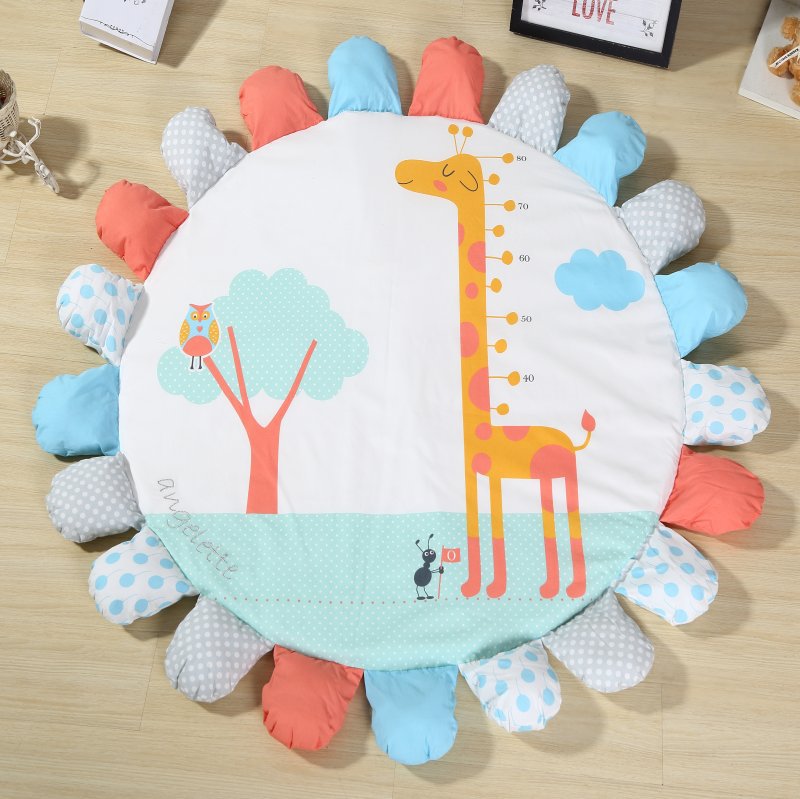 婴儿游戏毯宝宝布艺地垫客厅卧室地毯卡通圆形外贸出口|ms