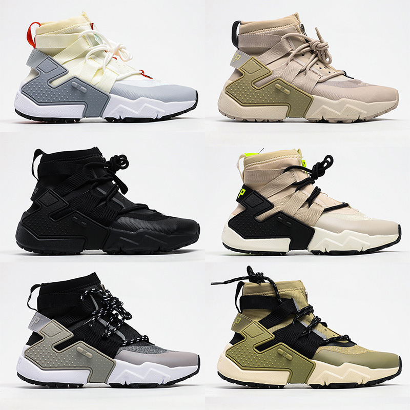 New High-Top Men's Shoes, Sixth Generation Black Warrior, Functional Lightweight Casual Wallace Youth Sports Shoes, Height-Increasing Thick-Soled Women's Shoes
