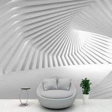 工业风科技感墙纸3D立体感视觉延伸空间壁画直播间办公室壁纸墙布