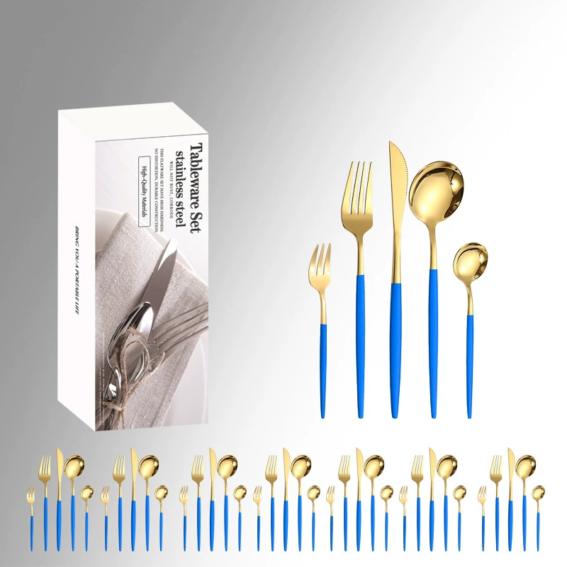 Tableware stainless steel, set, Amazon, 40 pieces