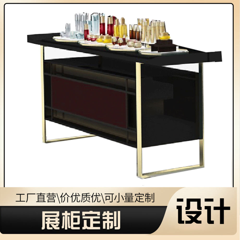 商场美妆化妆品店展示柜面膜彩妆柜烤漆护肤品体验桌化妆品展示柜