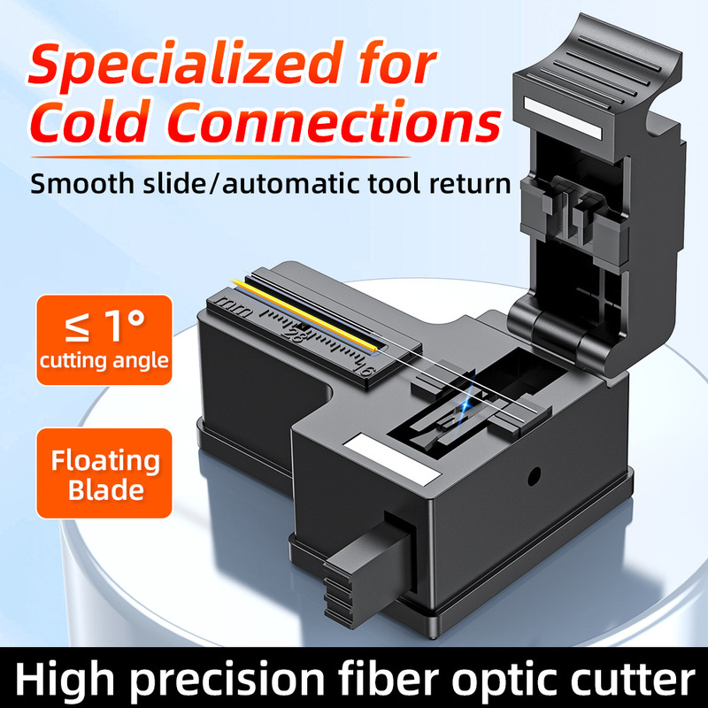 Mini Optical Fiber Cleaver Automatic Return Knife Ftth Optical Cable Cold Connection Tool Cutter Fiber Optic Cold Connection Knife