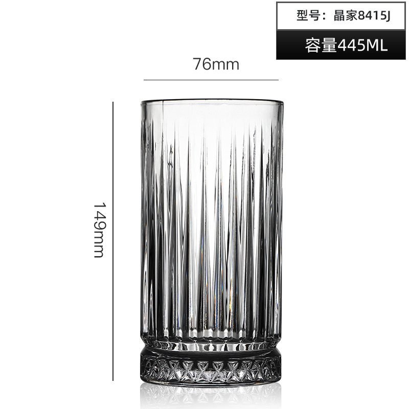 Directo de fábrica creativa tallada copa de vino clásica Copa bebida taza de cerveza engrosada logotipo impreso al por mayor