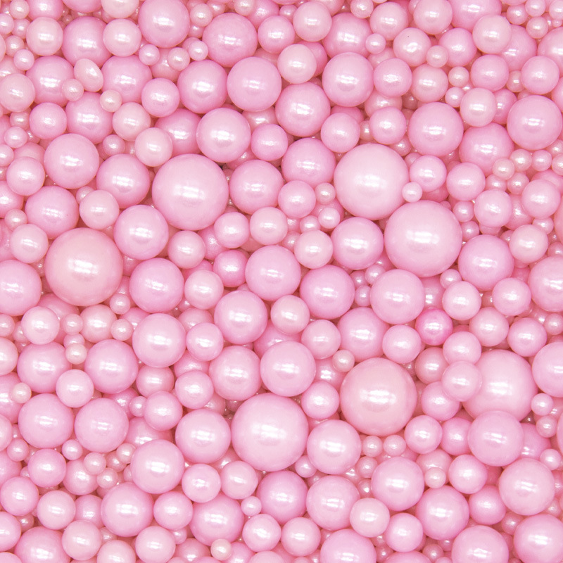 라이트 핑크 비즈 믹스 - 130g 병