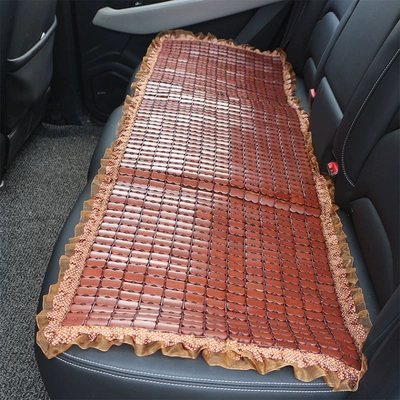 universal bamboo cool cushion small square – Cool pad - brown-rear-lace