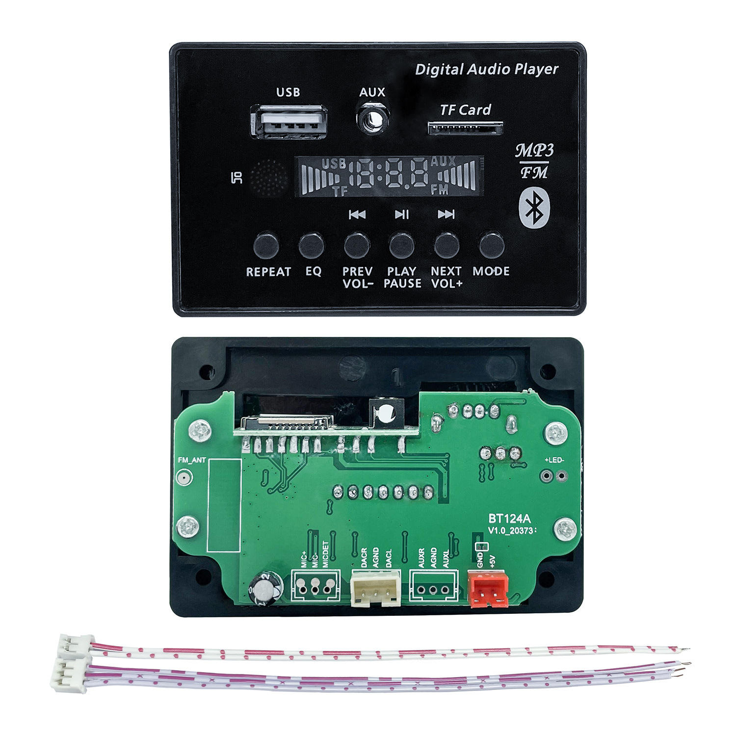 赛飞迪MP3模块蓝牙5.0解码板U盘SD卡FM收音音频播放器DIY功放改装