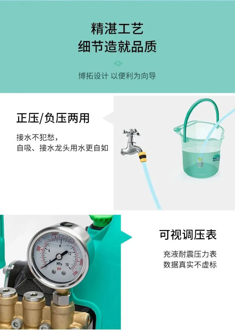 Botuo Xiaofeiwei 1207 High-Pressure Car Washer, Portable Handheld Water Gun, 220V Fully Automatic Cleaning Machine