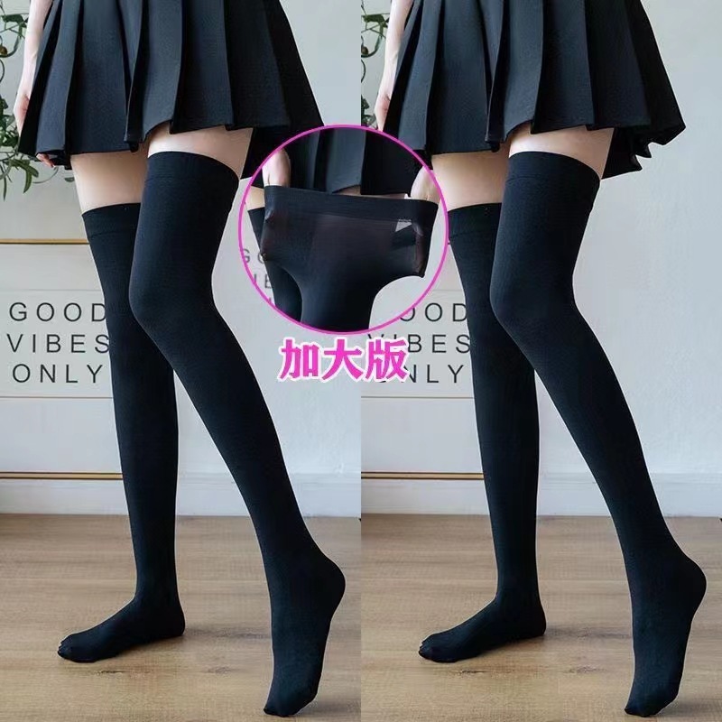 JK calf socks pressure leg socks Lolita black over-the-knee stockings Japanese cute stockings half socks