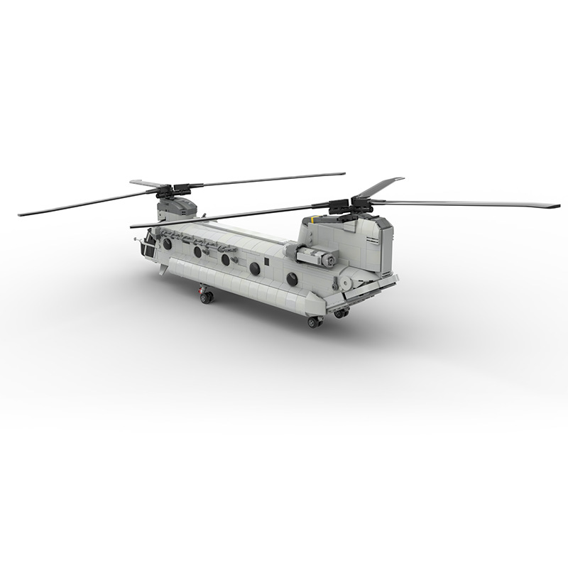 Military CH-47 Chinook Transportation Helicopter Model Block
