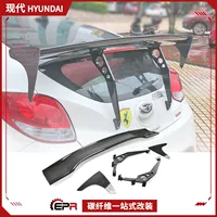 Подходит для Hyundai Veloster, детали для модификации заднего крыла из углеродного волокна, RSW, большой фиксированный спойлер, фиксированный ветровой крыло