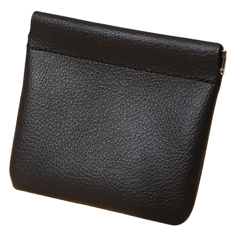 Lychee patrón automático cerrado metralla bolsa de almacenamiento de bolsillo de la moneda portátil lápiz labial bolsa de auriculares inalámbricos bolsa de almacenamiento de la Caja dominante