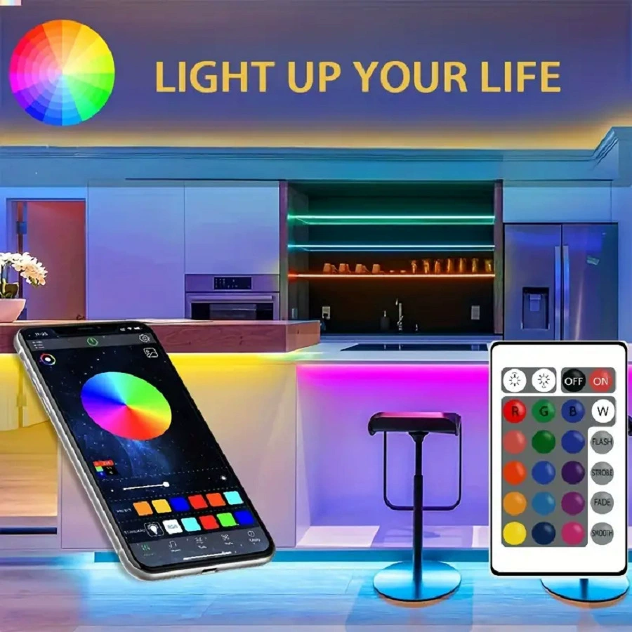 Набор светодиодной ленты USB 3535RGB гибкая лента с пультом Bluetooth на 24 кнопки 5V низкое напряжение интеллектуальное управление телевизионный фон
