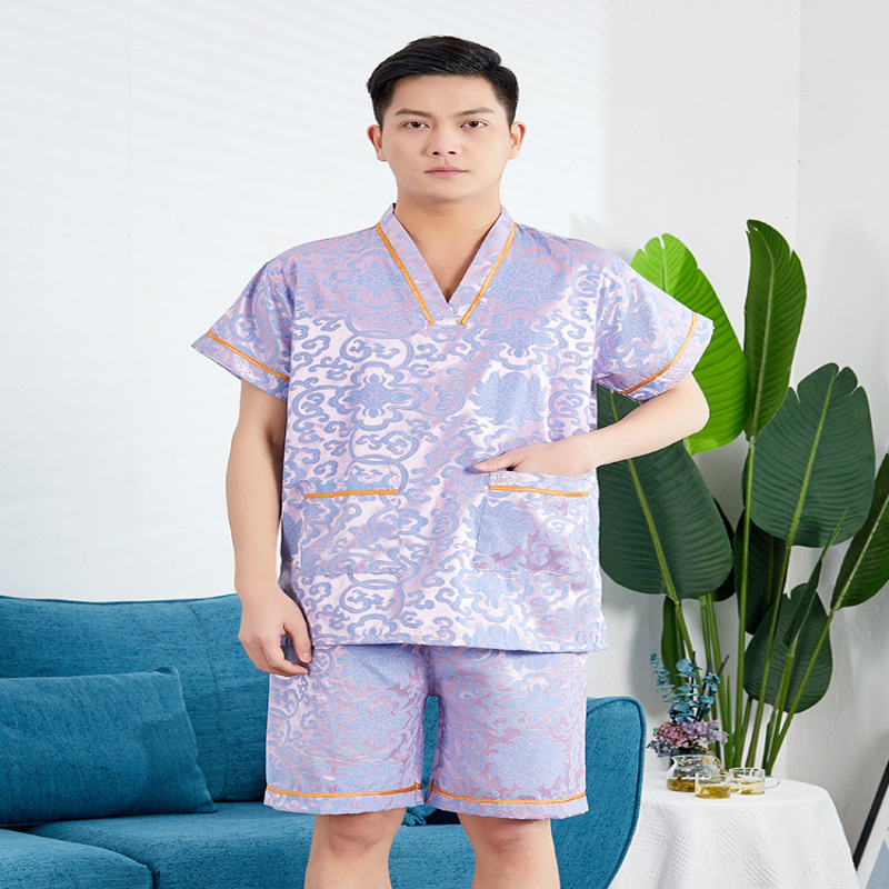 스웨트셔츠 여성용 코튼 자카드 남자 플러스 사이즈 커플 뷰티 바스 사우나 세트 마사지 뜸 발 목욕 세트