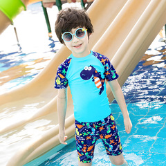 Children's swimwear wholesale boys 2023 new small and medium children's one-piece swimsuit cartoon cute swimming set