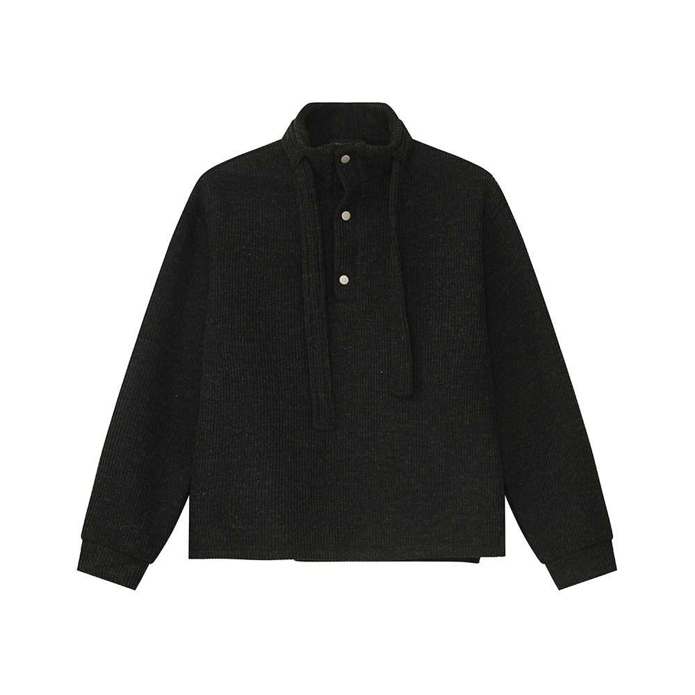 MTLCLOTHES Hombres| Perezoso simple 470g peso relajado conjunto casual de punto de color sólido