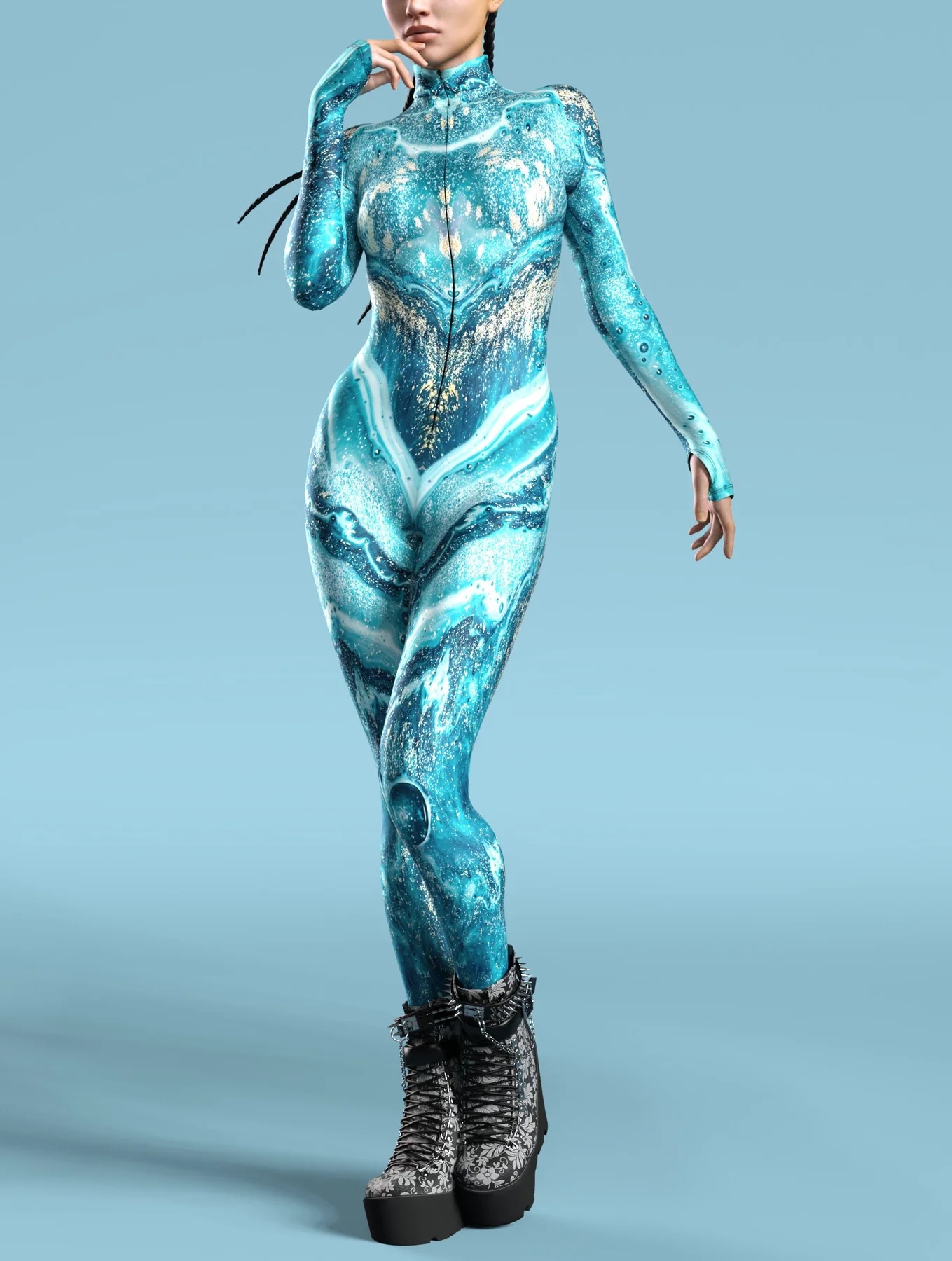 오션 워터 점프 슈트