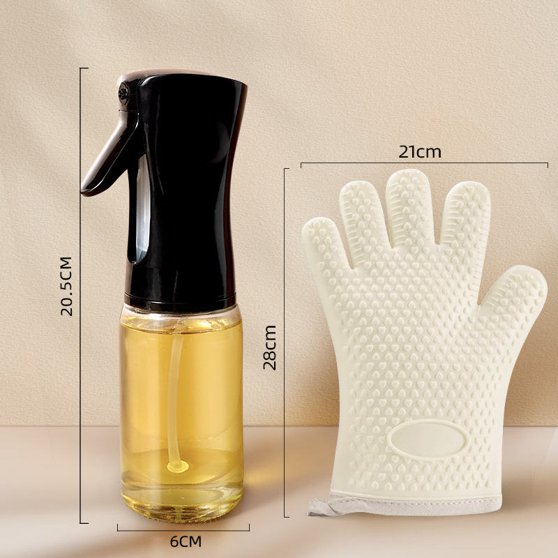 Botella de pulverización de aceite para freidora de aire, botella de pulverización de aceite para cocina, botella de pulverización de niebla de control de aceite, botella de condimento de alta presión, lata