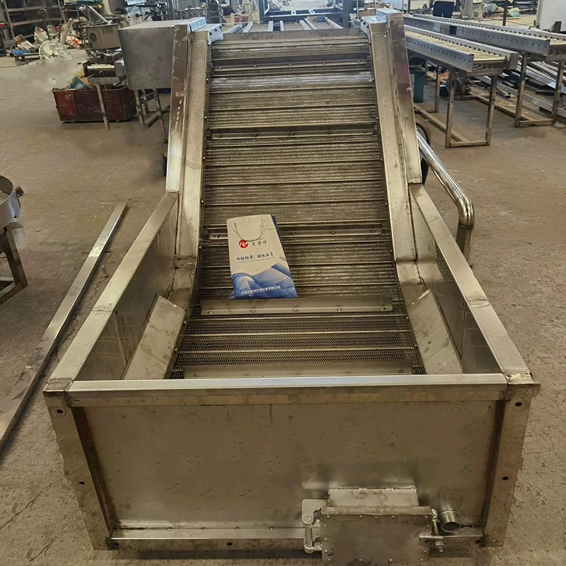Сетчатый ленточный подъемник для очистки овощей и фруктов