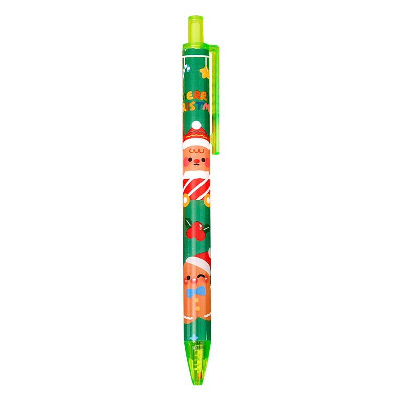 Hangsu Original Christmas Press Gel Pen Cute Christmas Stationery Cartoon Signature Pen Exam Brush Pen