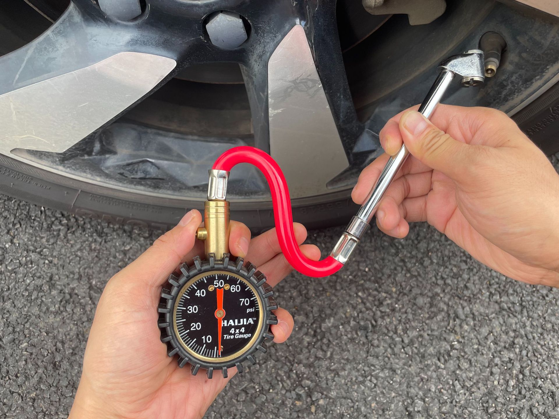 Cross-border car tire pressure gauge, quick deflation test, tire mechanical pressure monitoring, pointer-type tire pressure gauge, wholesale